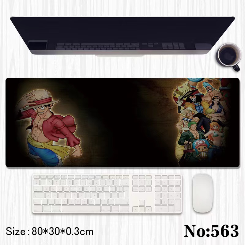 One Piece anime Mouse pad 80*30*0.3cm