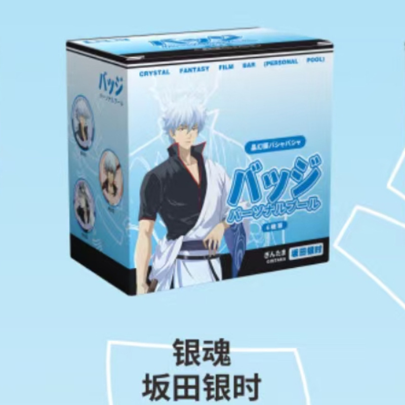 Gintama anime pin 58mm 6pcs a set