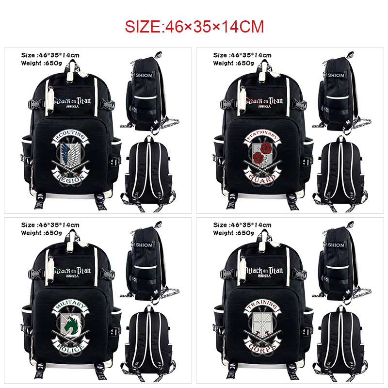 Attack on Titan anime Backpack