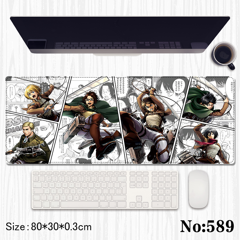 Attack on Titan anime Mouse pad 80*30*0.3cm