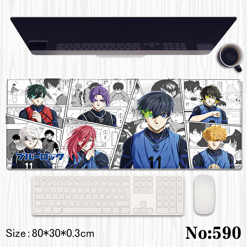 Blue Lock anime Mouse pad 80*30*0.3cm