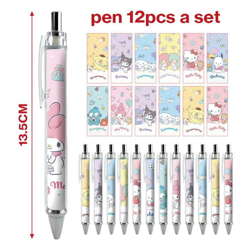 Kuromi anime pen 12 pcs a set