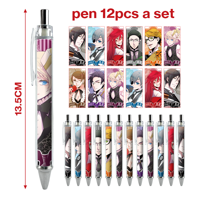 Kuroshitsuji anime pen 12 pcs a set