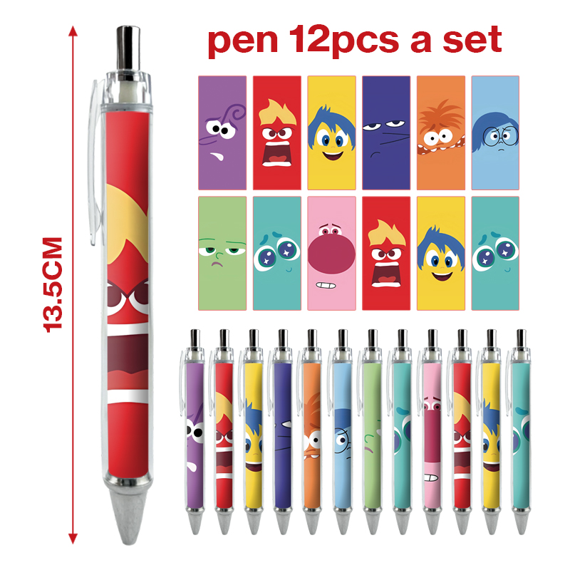 inside out anime pen 12 pcs a set