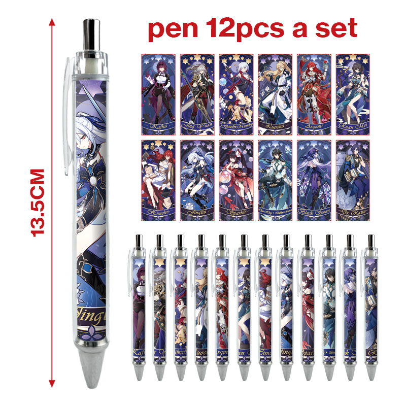 Honkai: Star Rail Wubbaboo anime pen 12 pcs a set