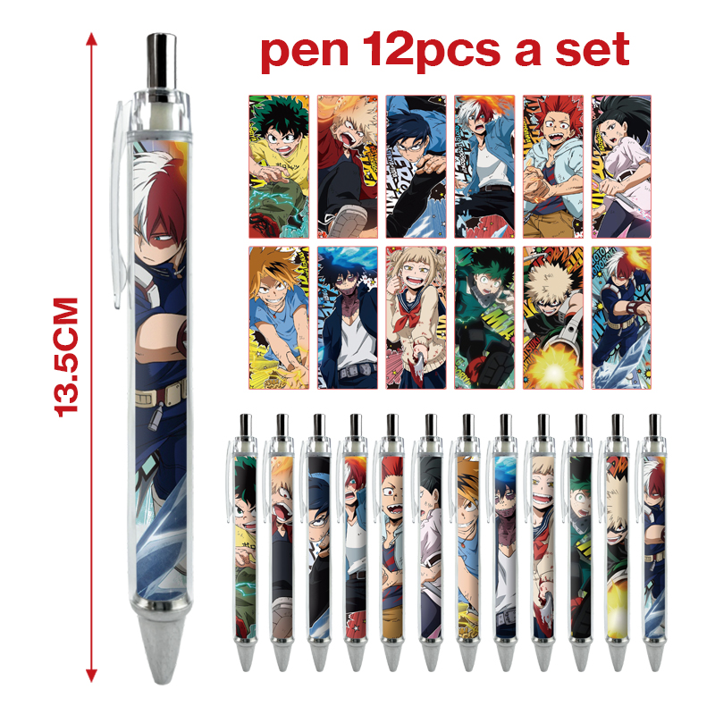 My Hero Academia anime pen 12 pcs a set