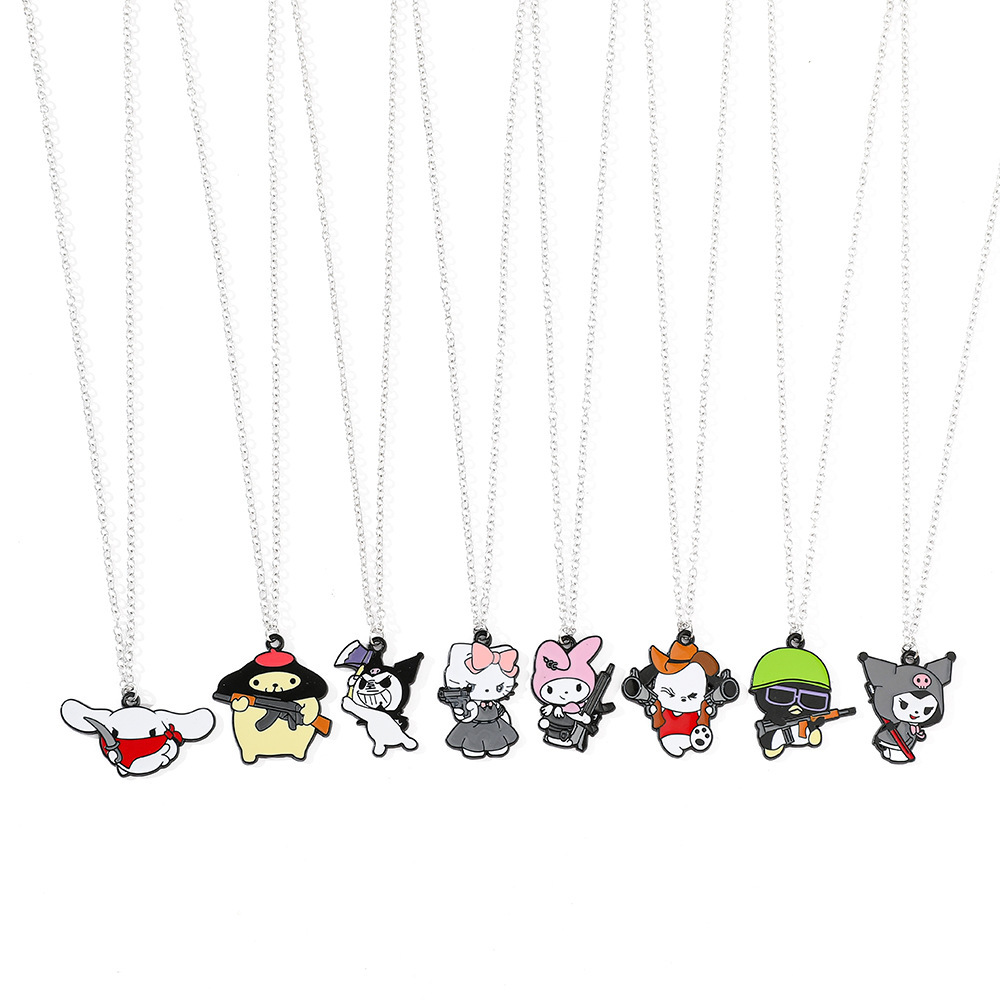 Kuromi anime necklace