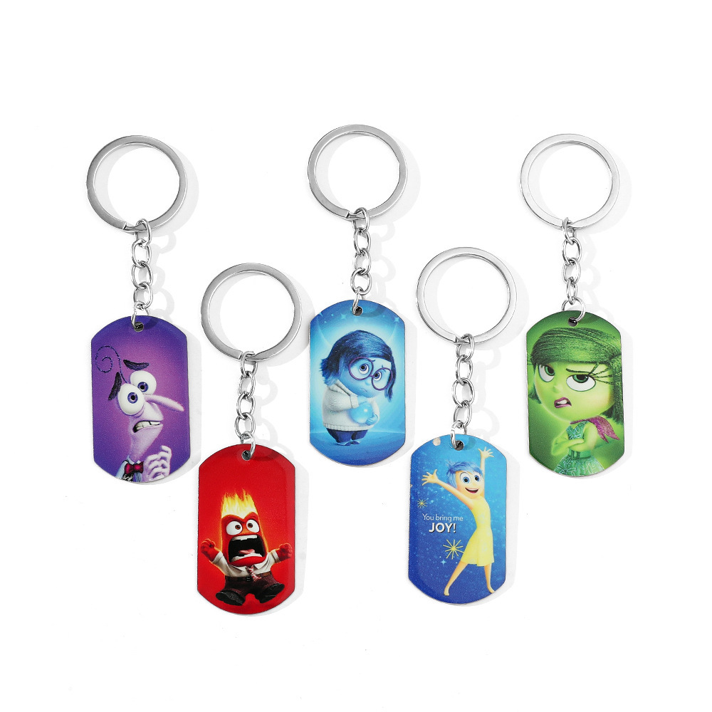 Inside out anime keychain