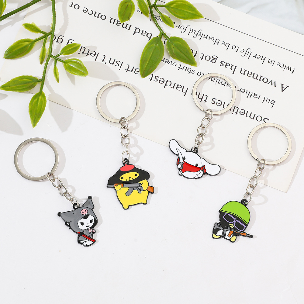 Kuromi anime keychain