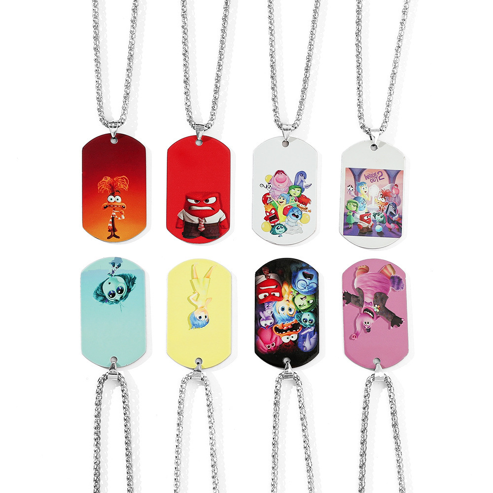 Inside out anime necklace