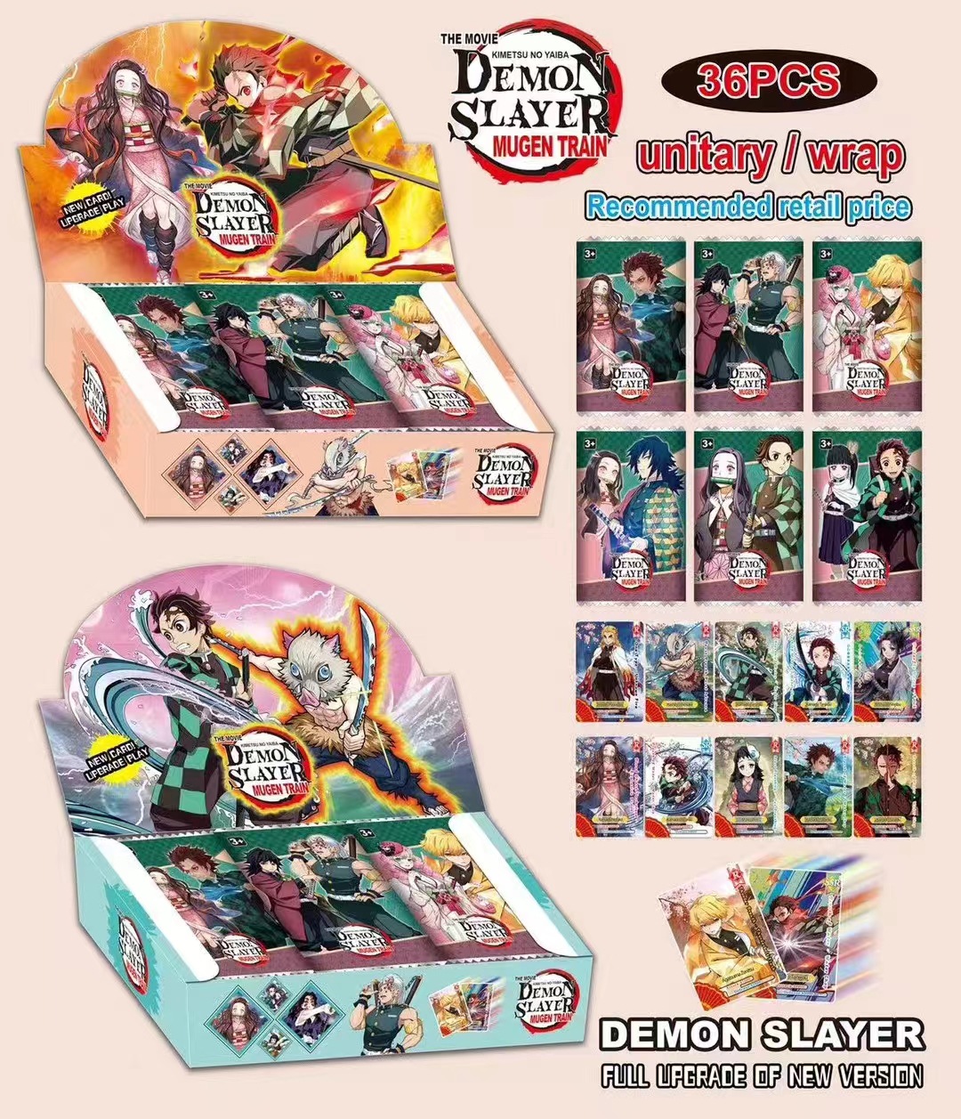 Demon slayer kimets anime card 36pcs