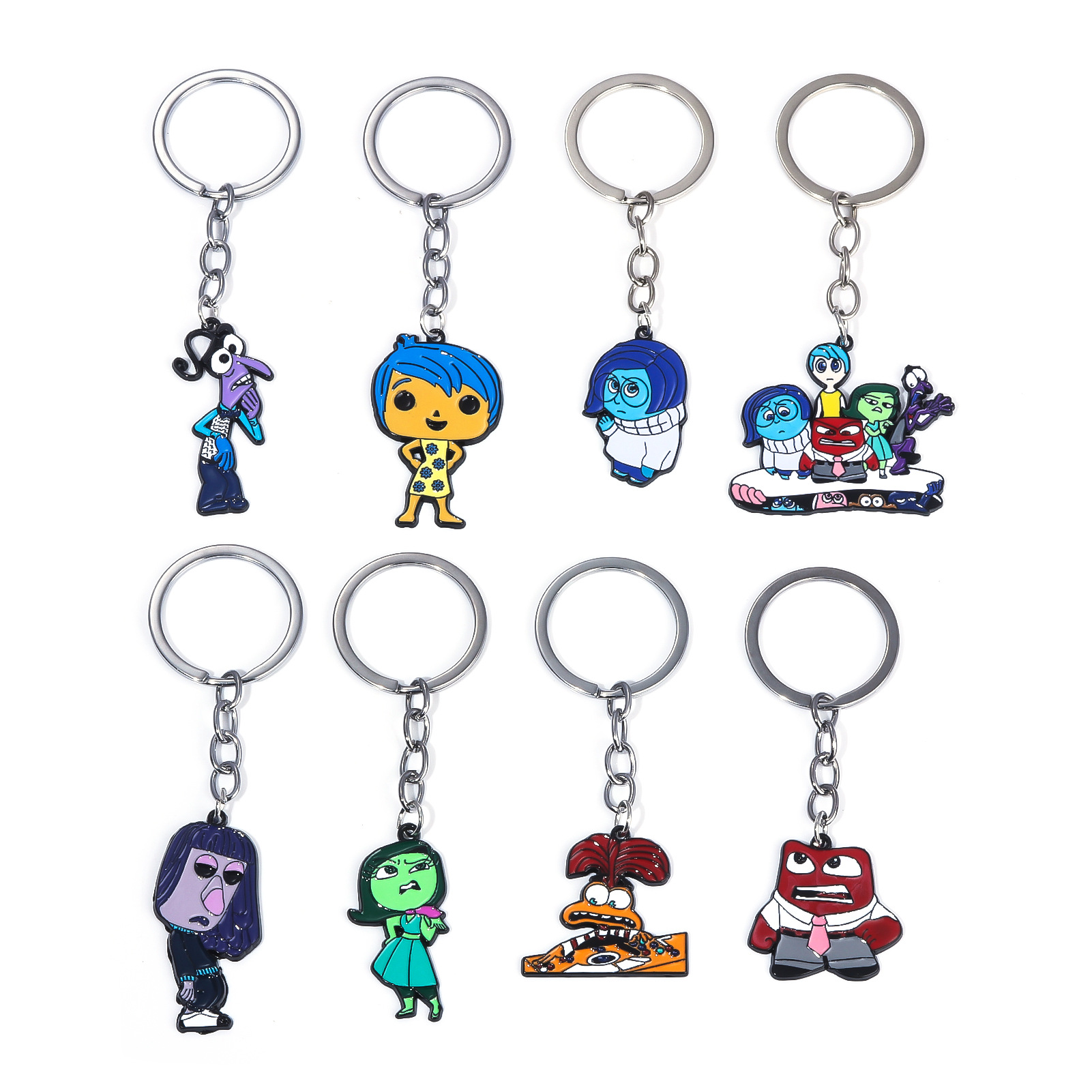 Inside out anime keychain