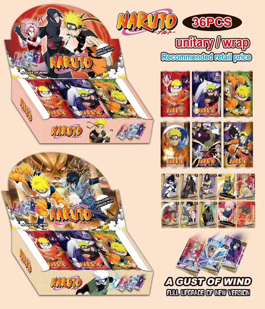 Naruto anime card 36pcs