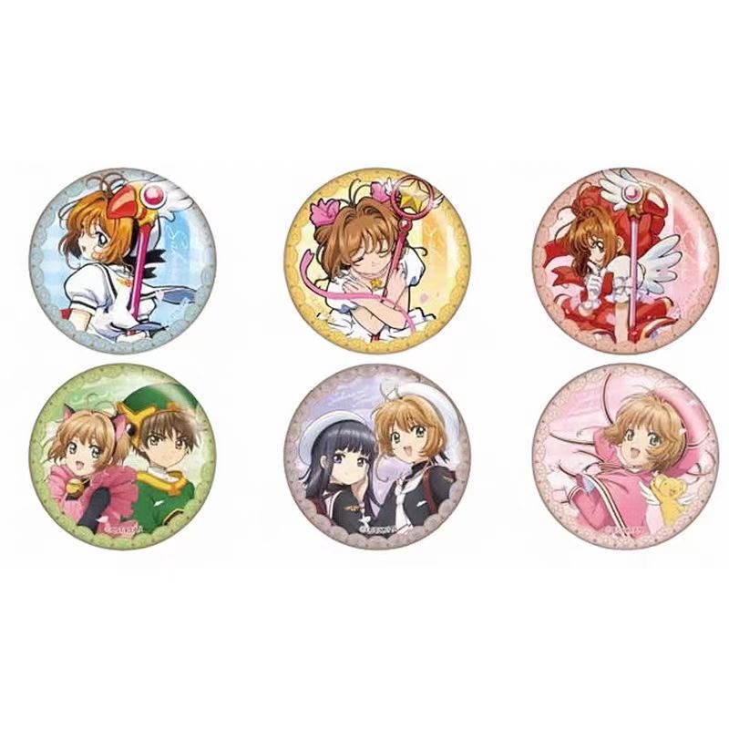 card captor sakura anime pin 6pcs a set