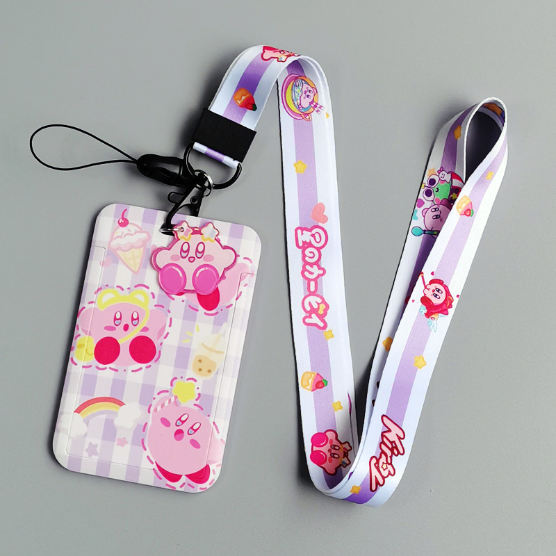 Kirby anime lanyard phonestrap7*11cm price for 10 pcs