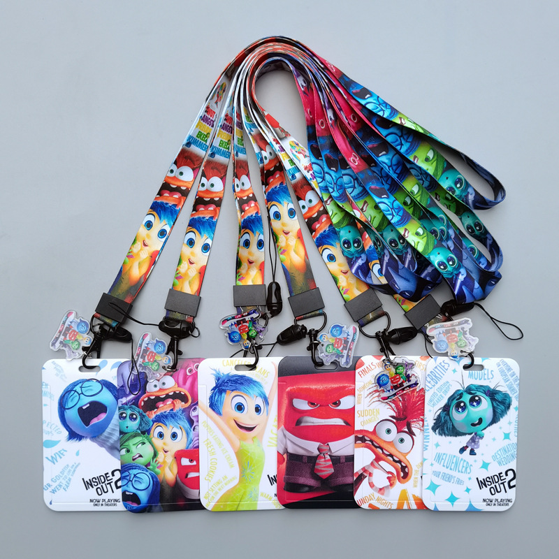 Inside out anime lanyard phonestrap7*11cm price for 10 pcs