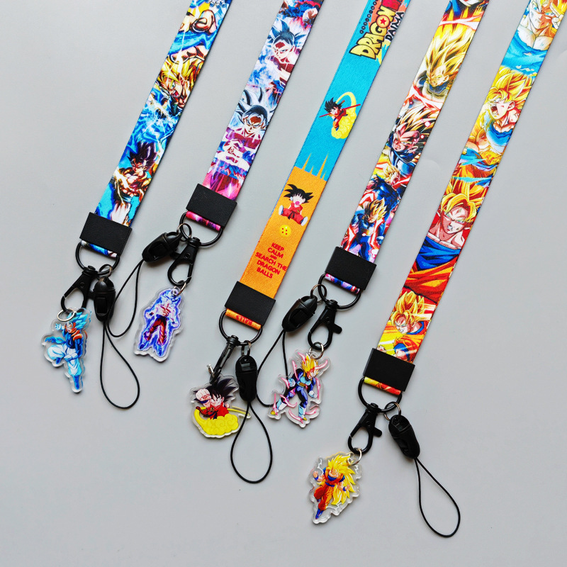 Dragon ball anime lanyard phonestrap