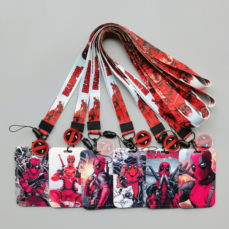 Deadpool anime lanyard phonestrap7*11cm price for 10 pcs