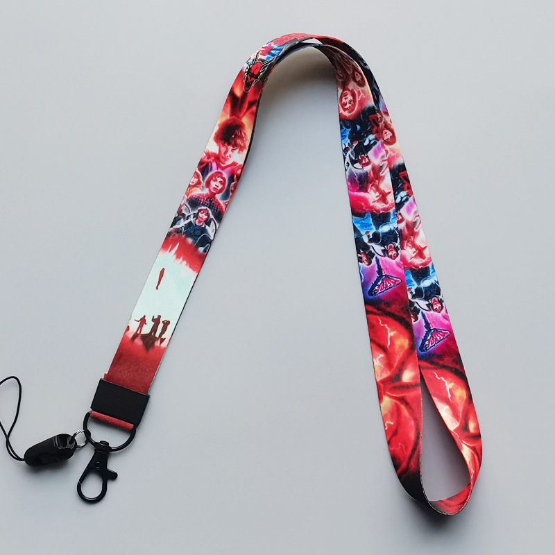 Stranger Things anime lanyard phonestrap