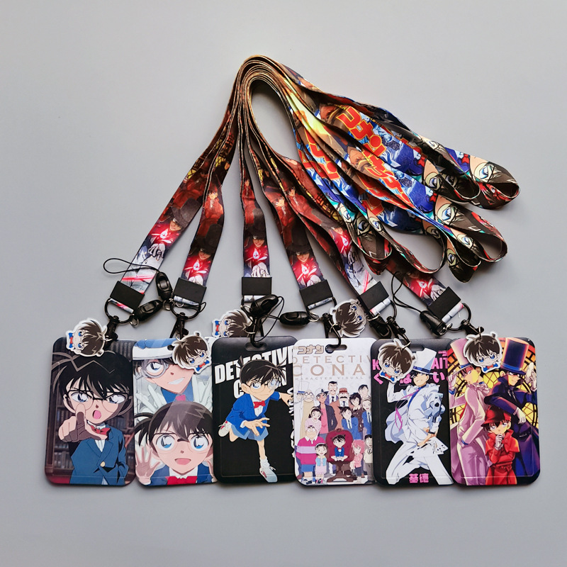 Detective Conan anime lanyard phonestrap 7*11cm price for 10 pcs