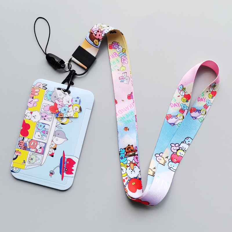 BTS anime lanyard phonestrap7*11cm price for 10 pcs