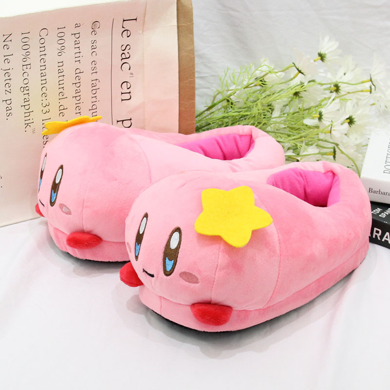 Kirby anime plush slippers ( one size 35-43 )