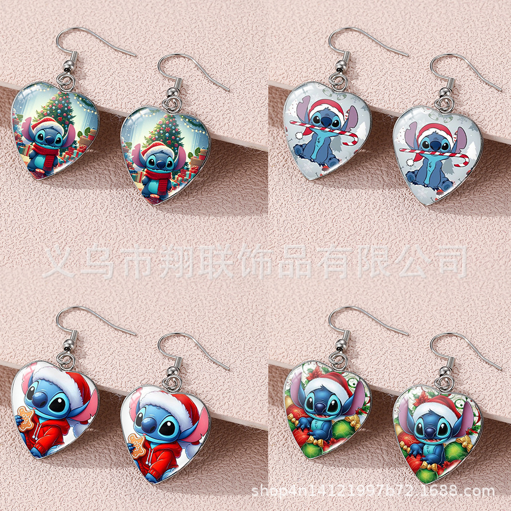 stitch anime earring