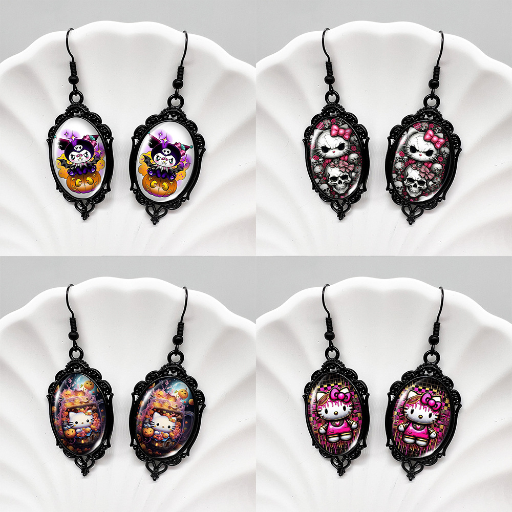 Kuromi anime earring