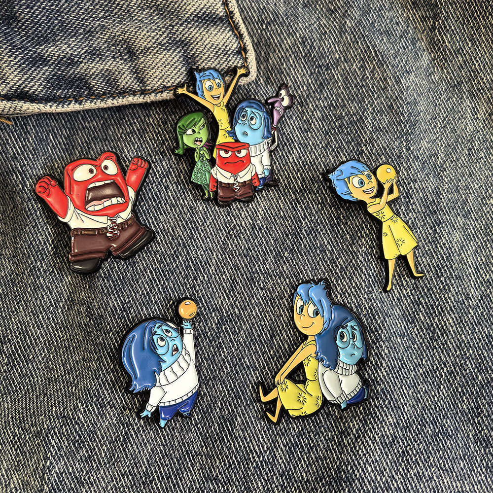 Inside out anime pin