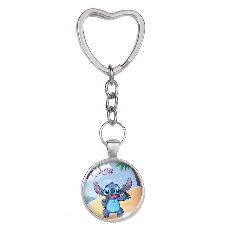 stitch anime keychain