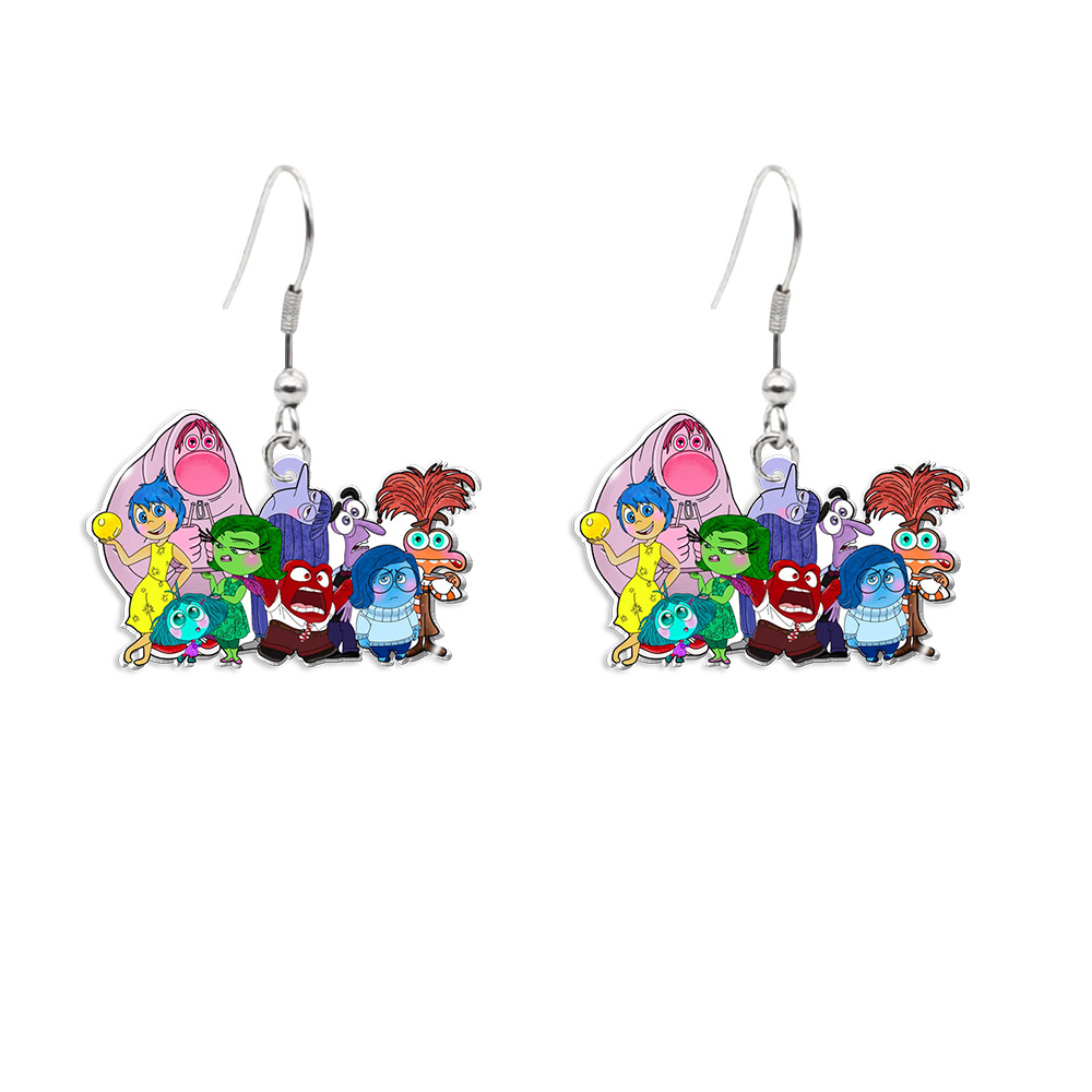 Inside out anime earring