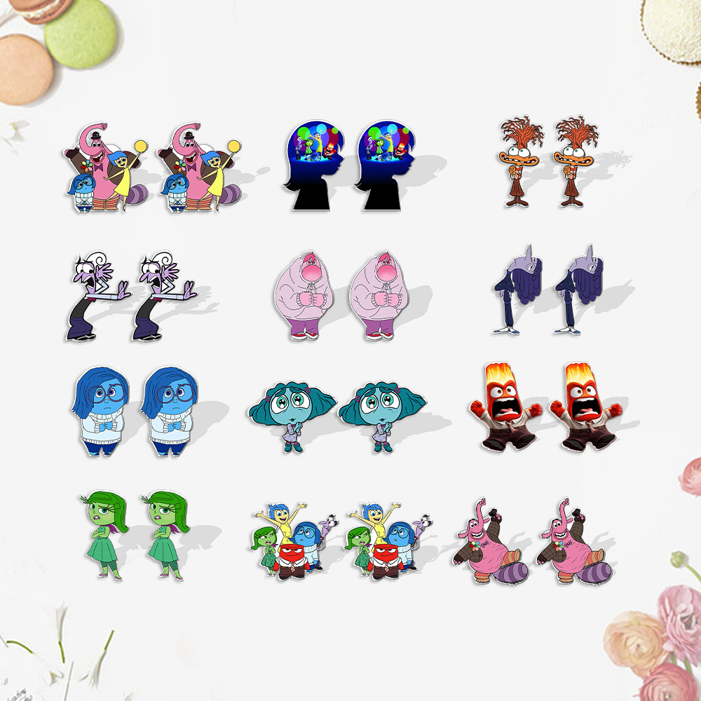 Inside out anime earring