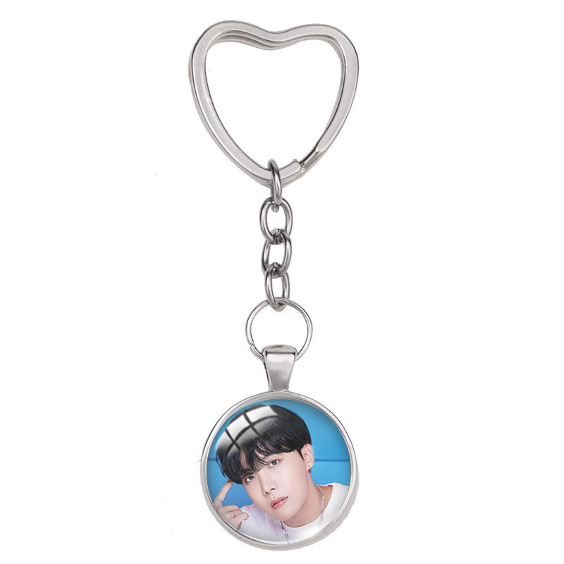 BTS anime keychain