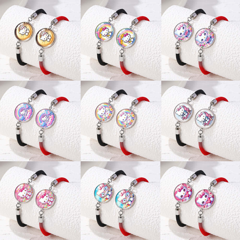 hello kitty anime bracelet set