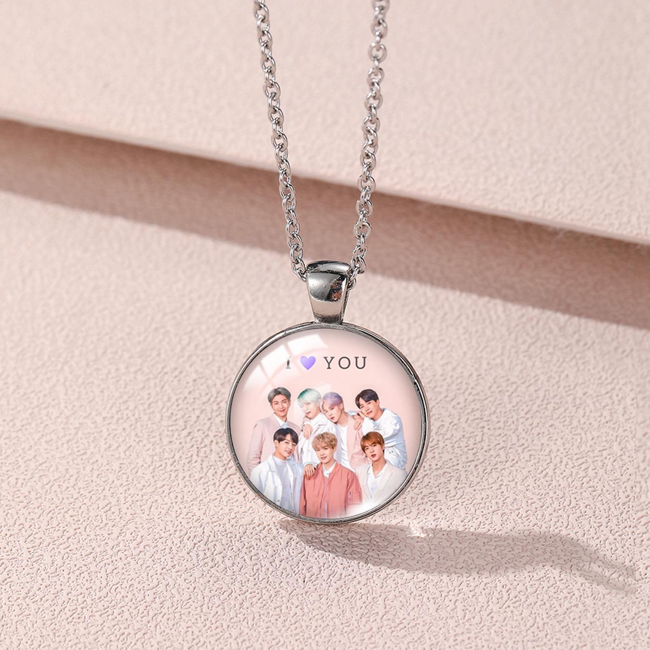 BTS anime necklace