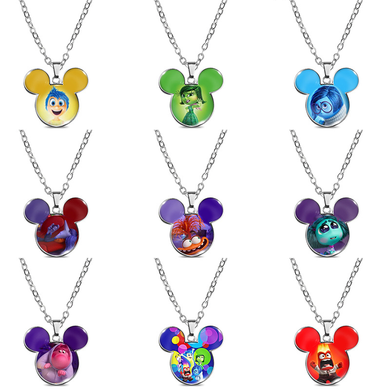 Inside out anime necklace