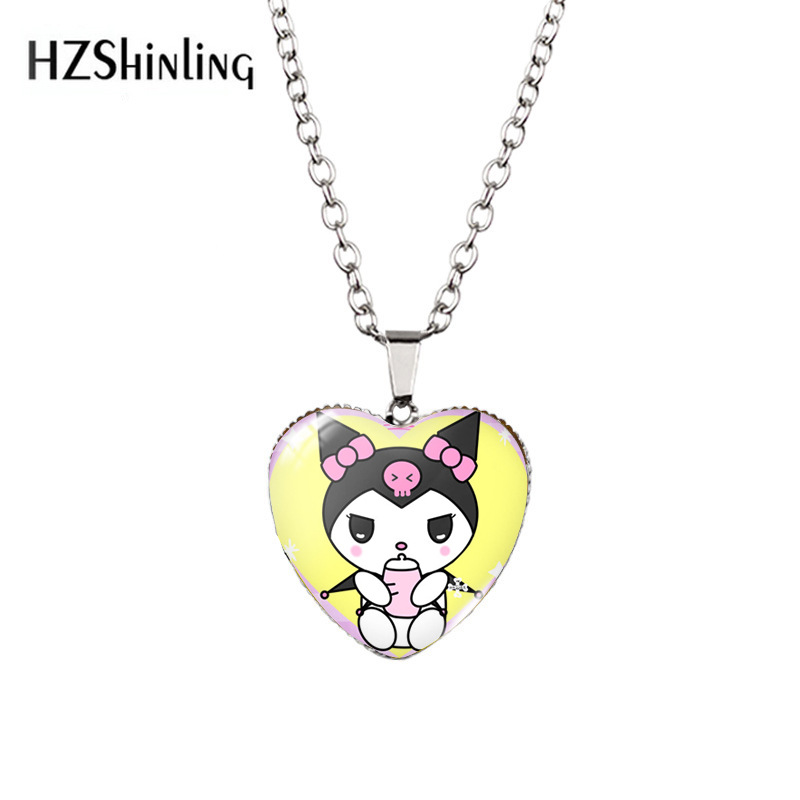 Kuromi anime necklace