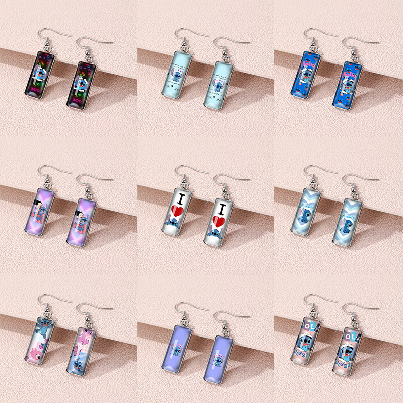 stitch anime earring