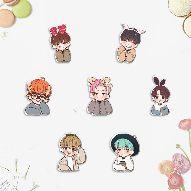 BTS anime pin