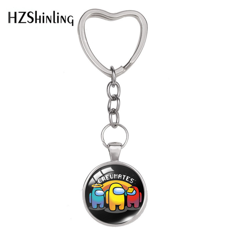 Among Us anime keychain