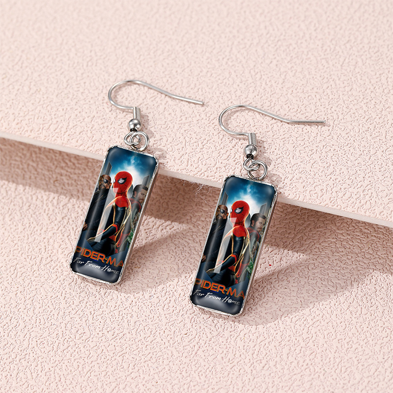 spider man anime earring