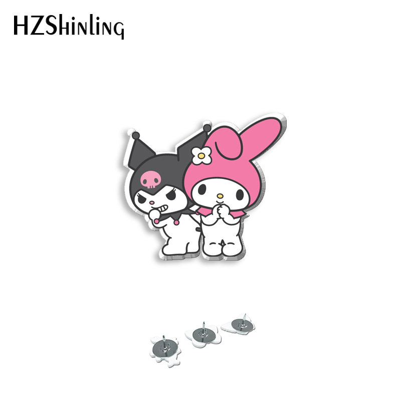 Kuromi anime pin