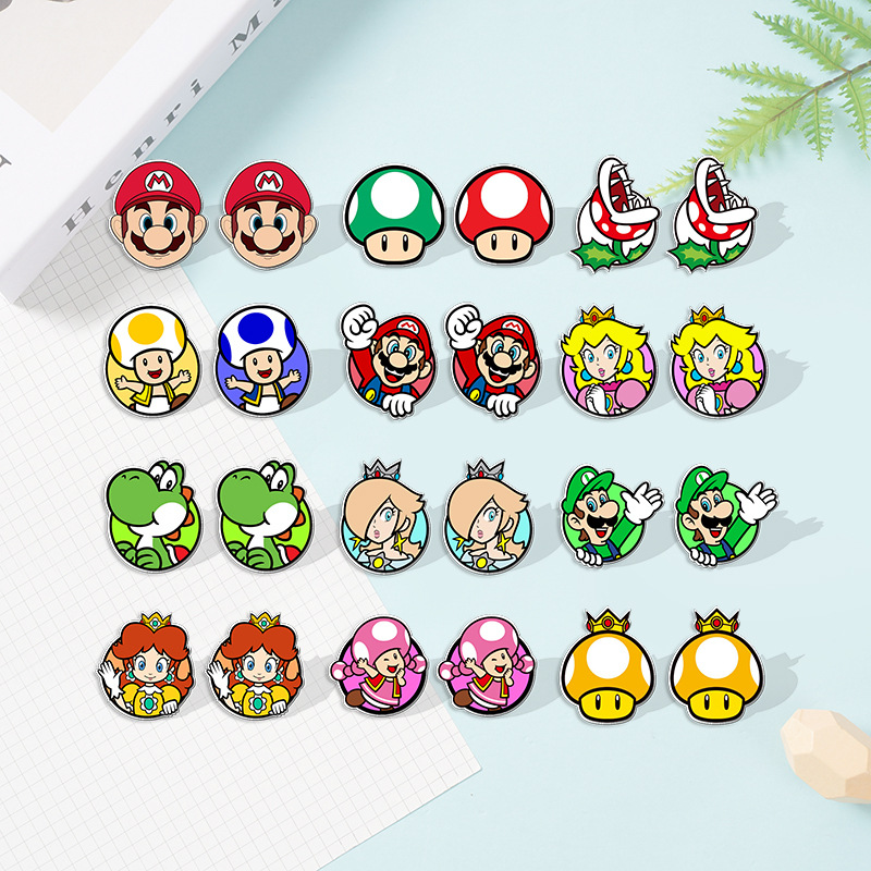 Super Mario anime earring