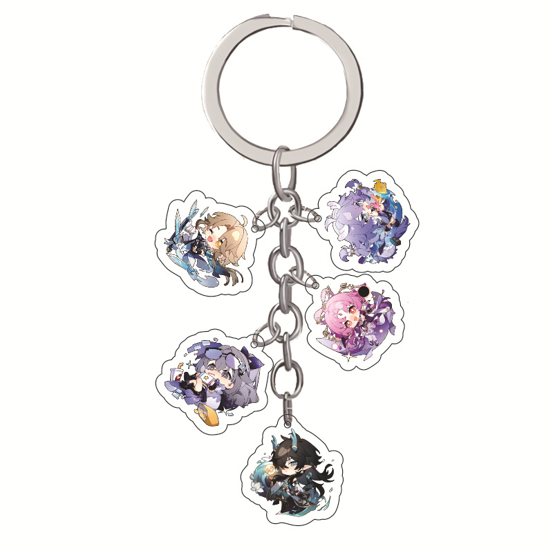 Genshin Impact anime keychain