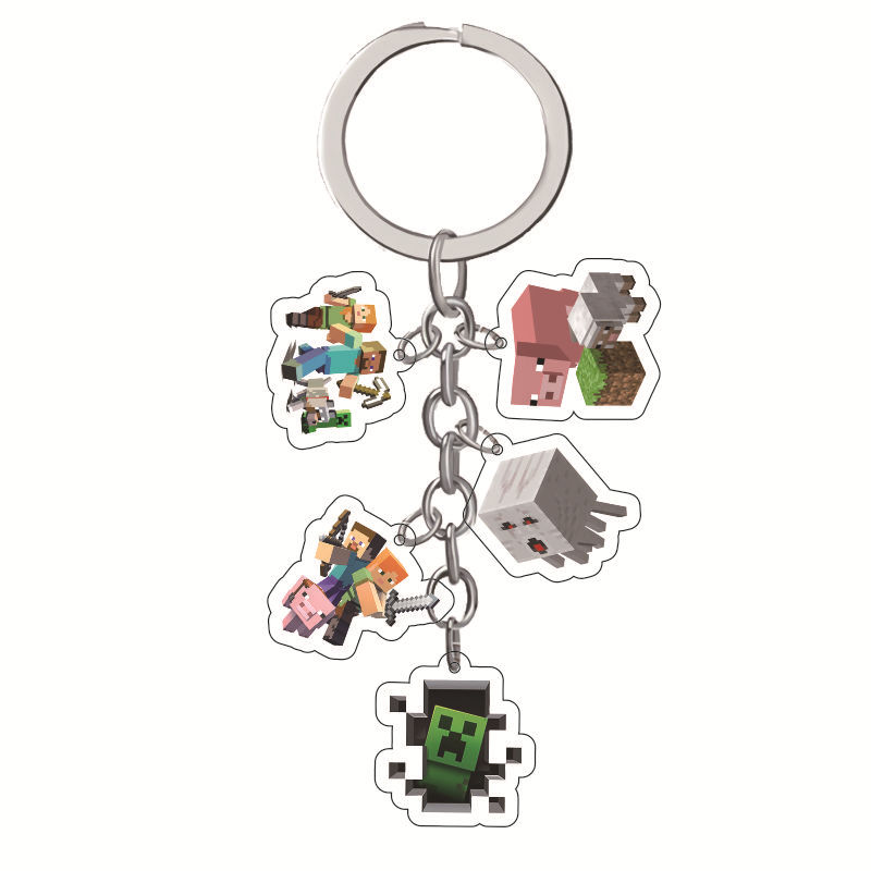 Minecraft anime keychain