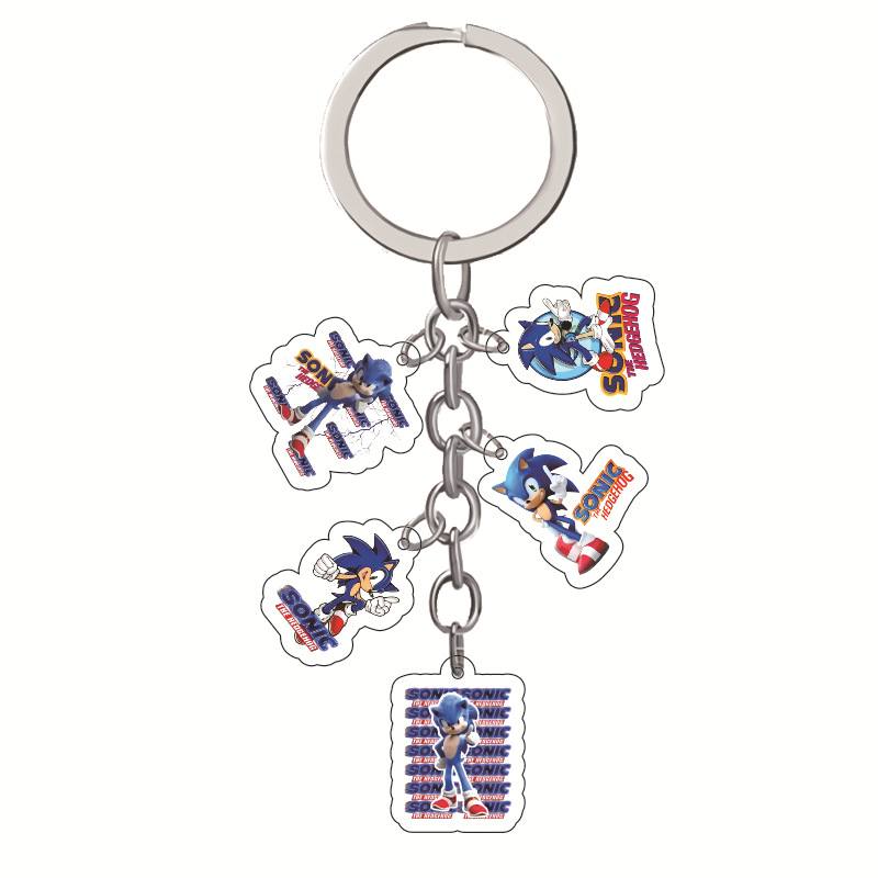 Sonic anime keychain