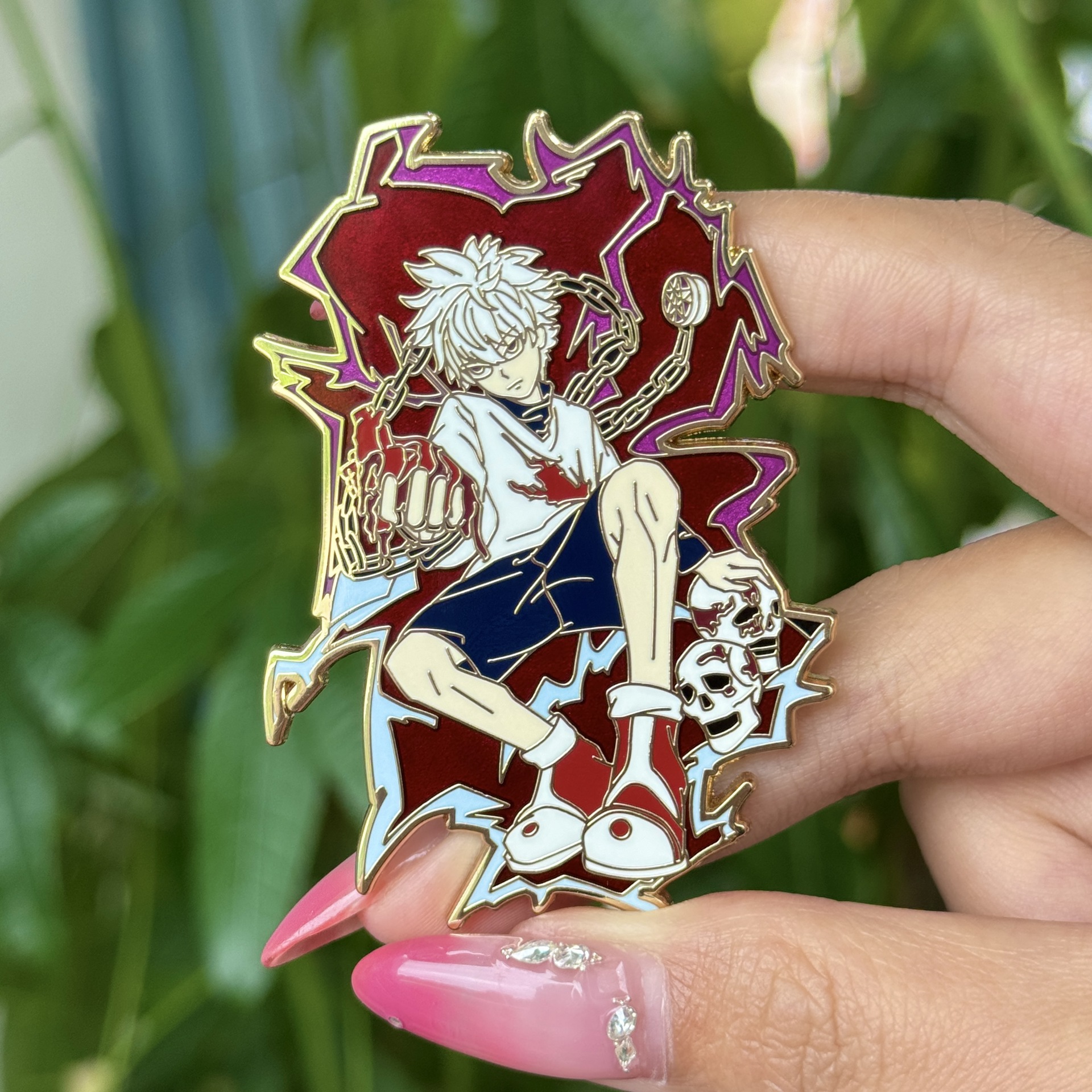 HunterX Hunter anime pin 69*50*2mm