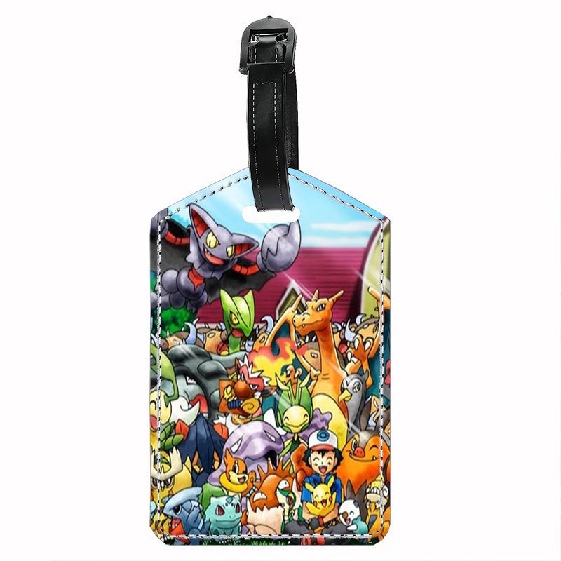 Pokemon anime travel suitcase tag