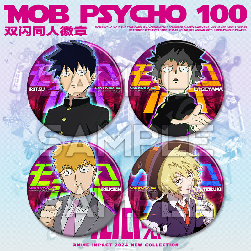 Mob Psycho 100 anime pin