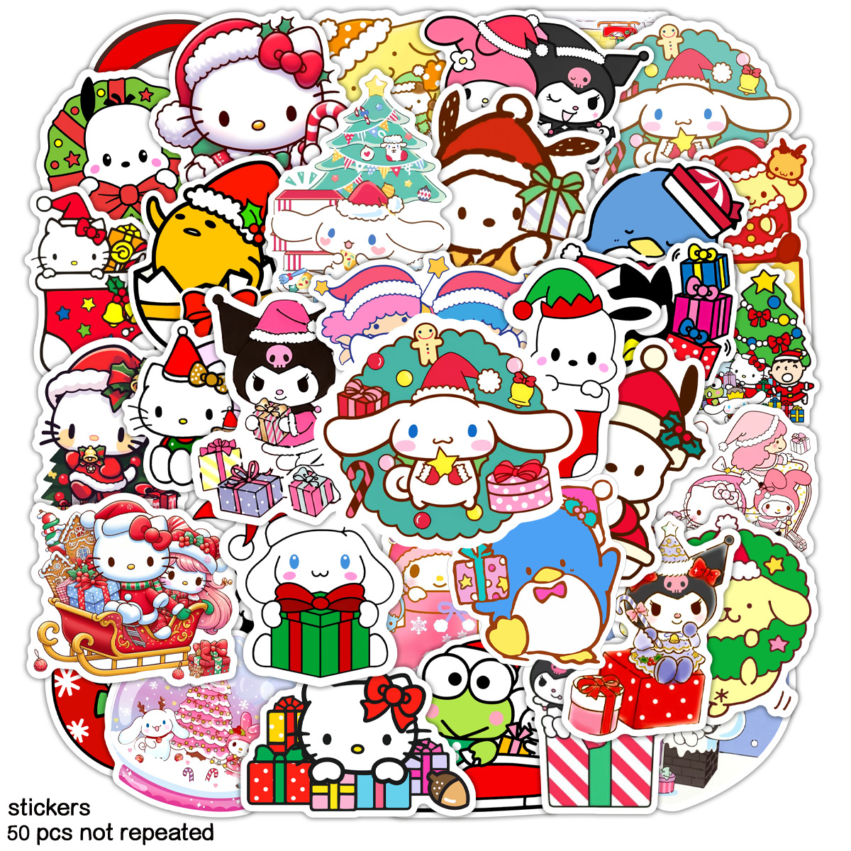 hello kitty anime waterproof stickers (50pcs a set)